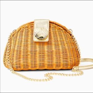 Lilly Pulitzer Redford wicker crossbody/clutch